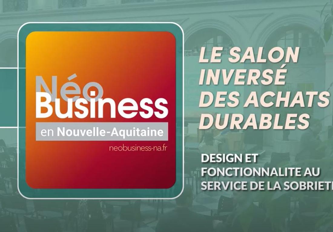 Présentation de la session design et fonctionnalité au service de la sobriété lors de NeoBusiness en Nouvelle-Aquitaine 2022